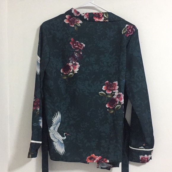 ❌ SOLD ❌ NEW ZARA CRANE WRAP TIE TOP SZ S - Picture 6 of 7